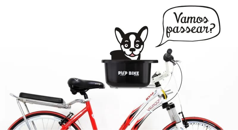 Pedale com seu melhor amigo com a nova cadeirinha PUP BIKE